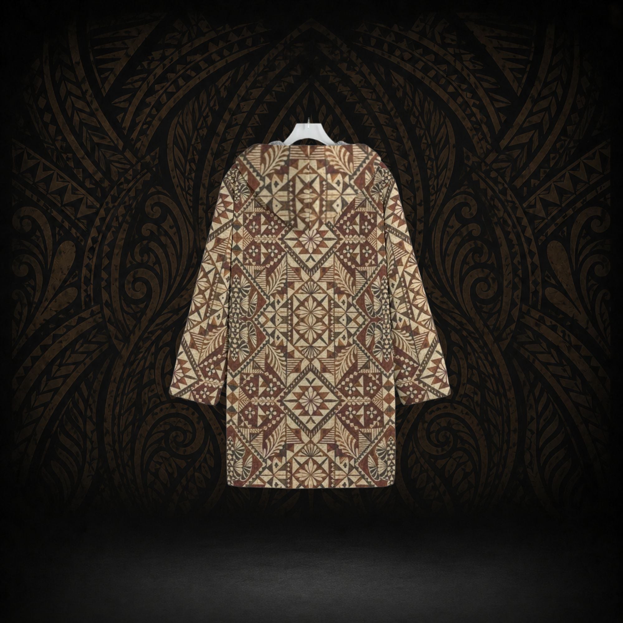 HERITAGE ISLANDER TAPA HOODED COAT
