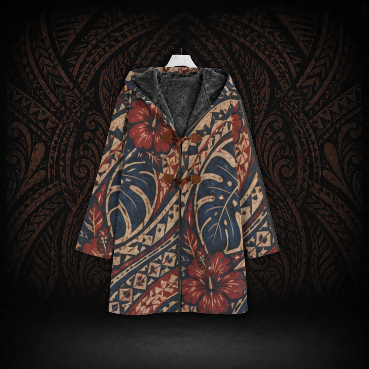 Floral Tapa Cloak