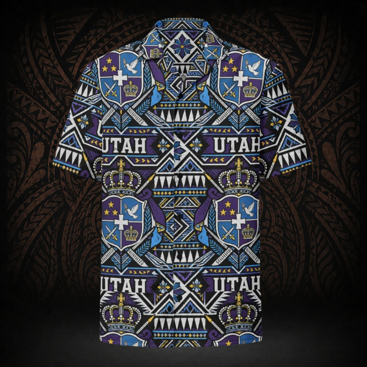 Utah Tongan Button Up Shirt