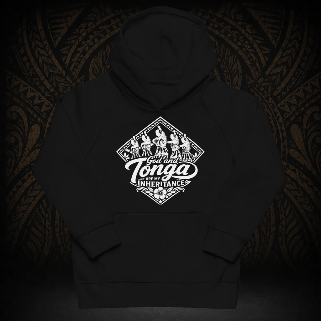 "God and Tonga" Kids Eco Hoodie