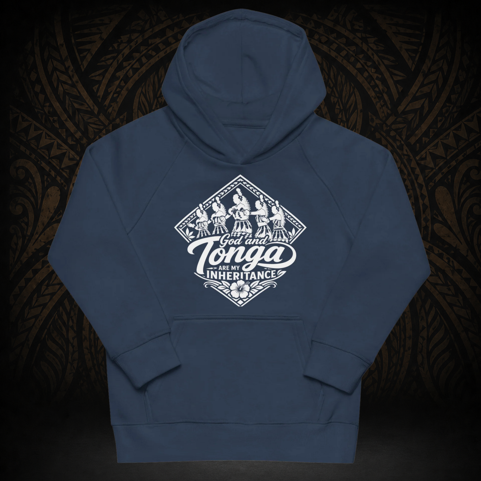 "God and Tonga" Kids Eco Hoodie