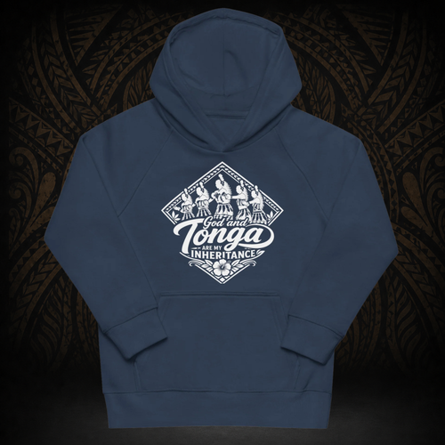 "God and Tonga" Kids Eco Hoodie