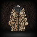 Island Roots Canvas Trench Windbreaker