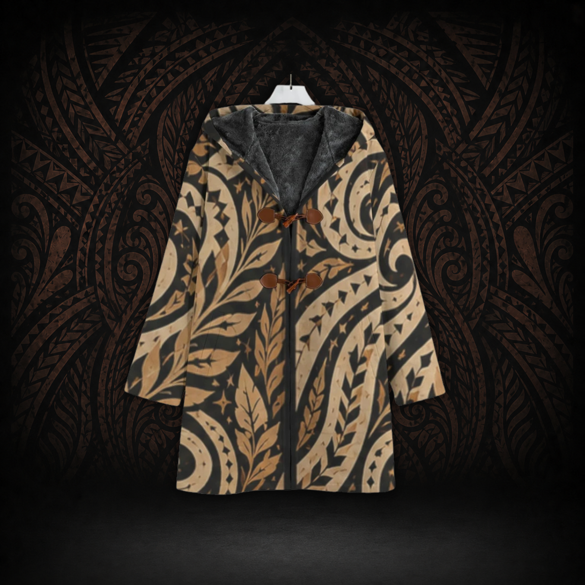 Island Roots Canvas Trench Windbreaker