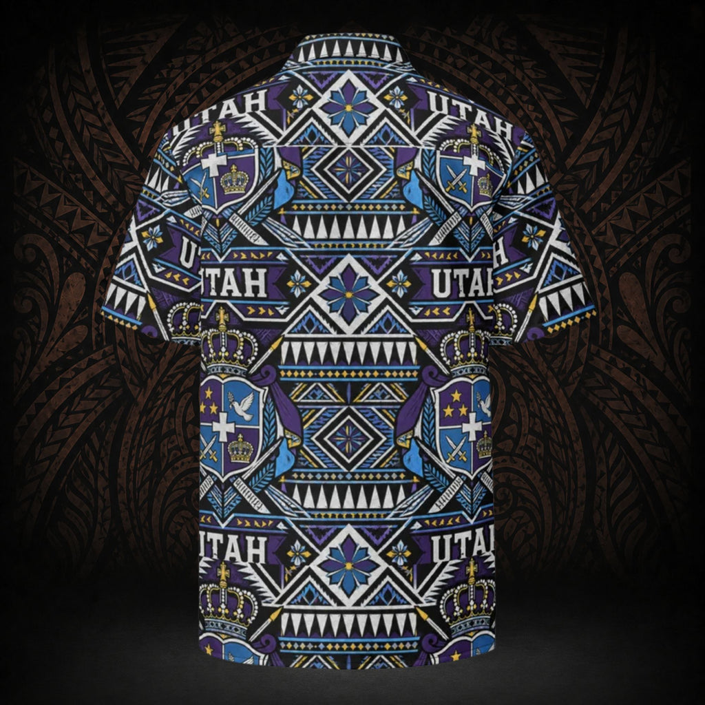 Utah Tongan Button Up Shirt
