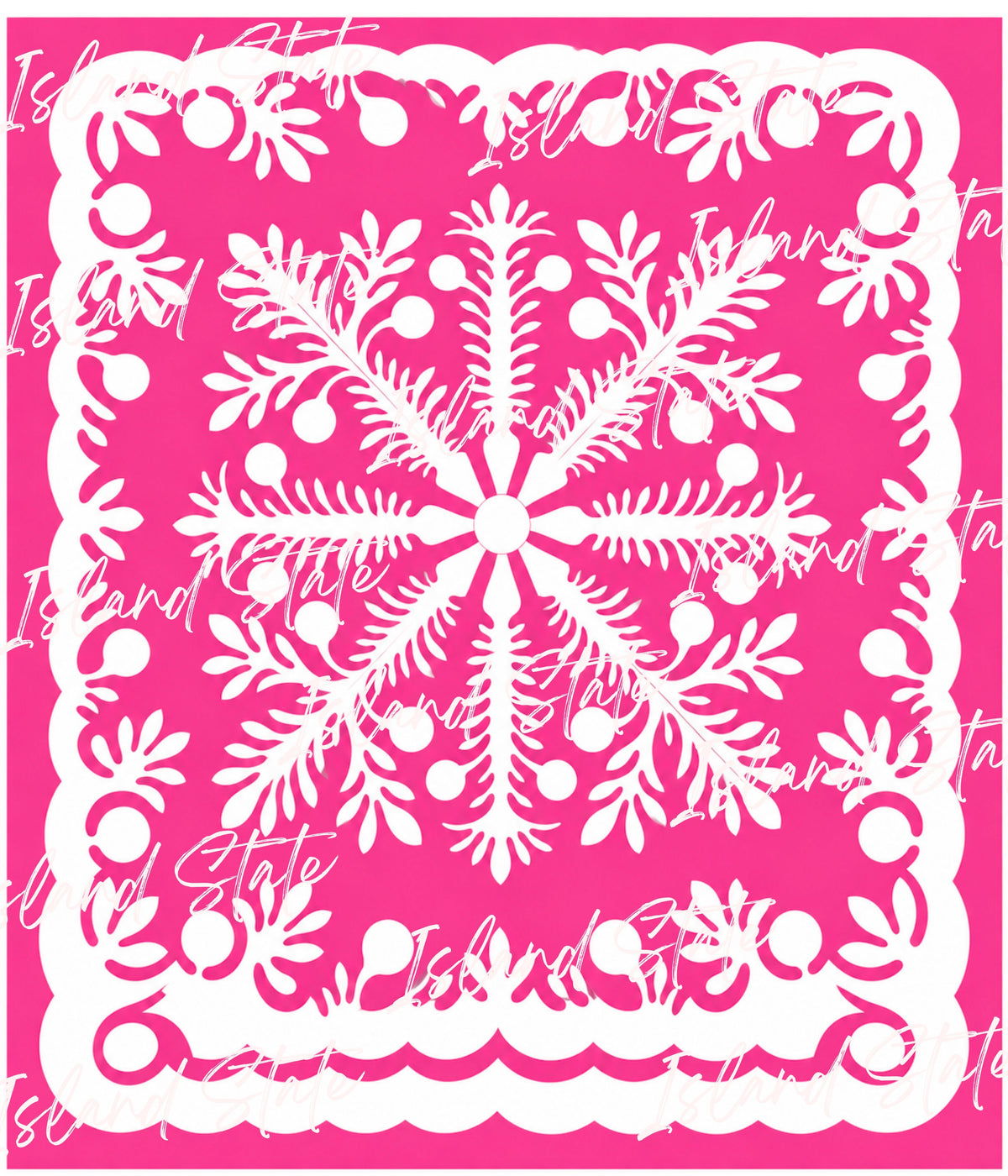 Snow Flake Hawaiian Monomono Quilts