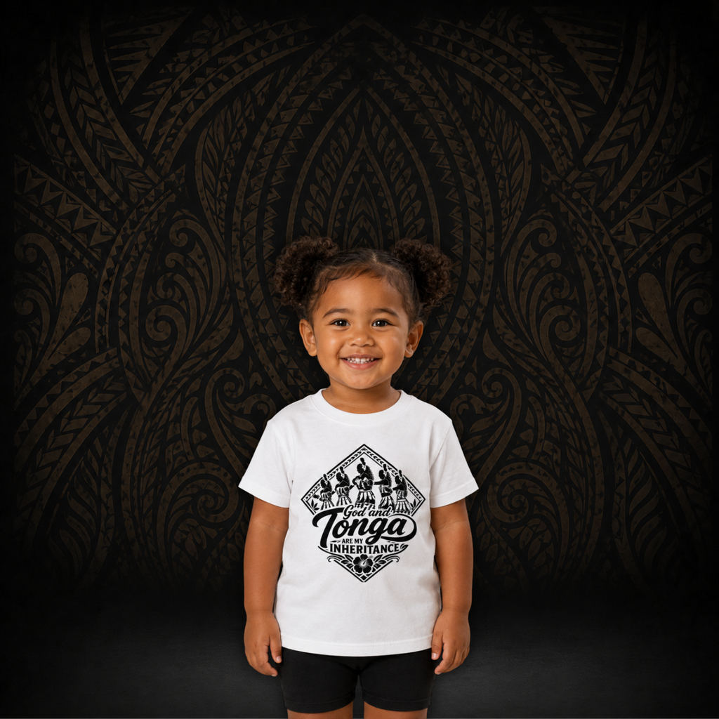 “God and Tonga” Kids’ Organic Tee