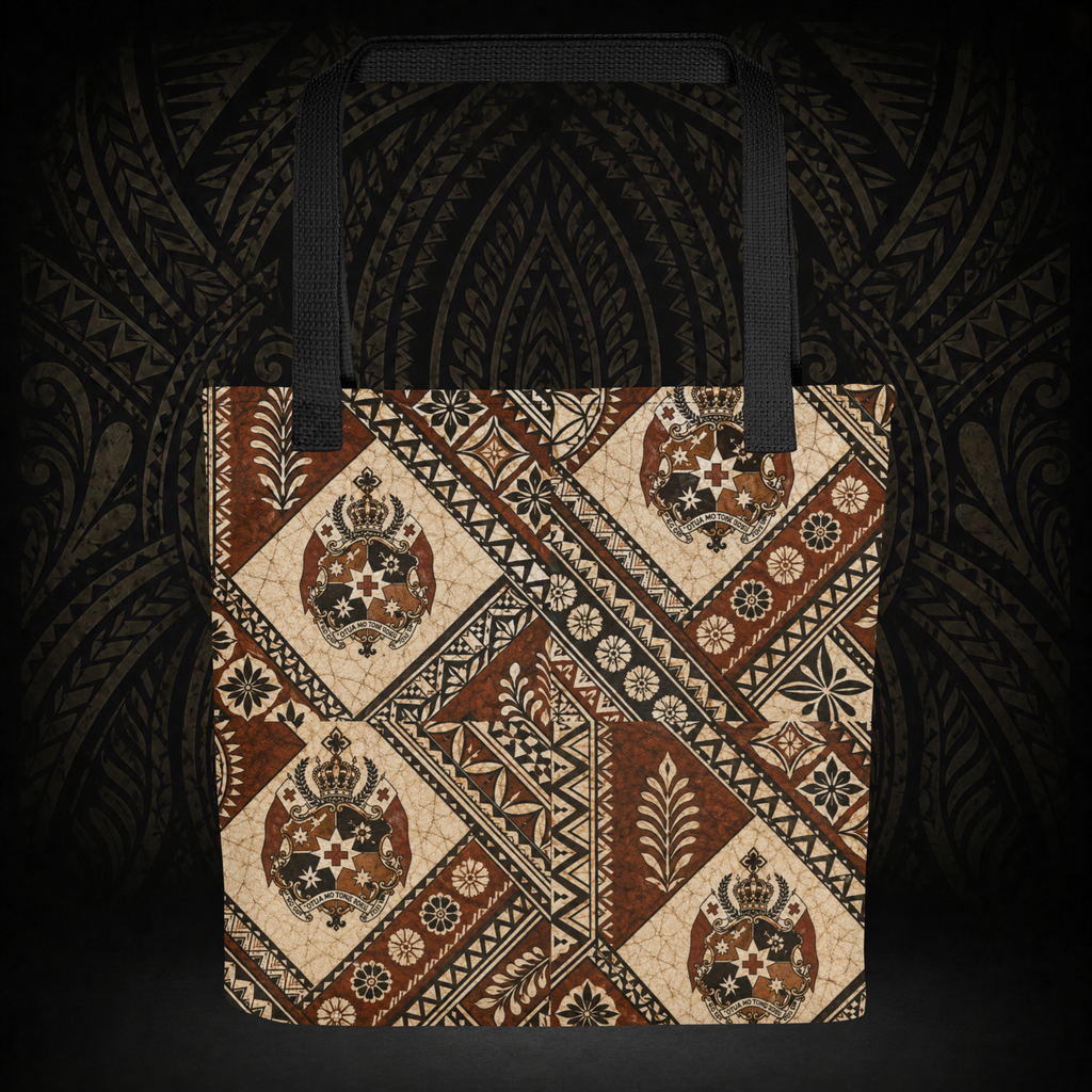 Tongan Tapa Tote Bag — Everyday Carry-All