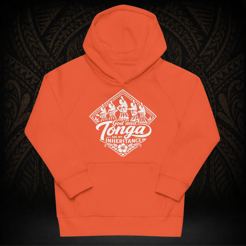 "God and Tonga" Kids Eco Hoodie