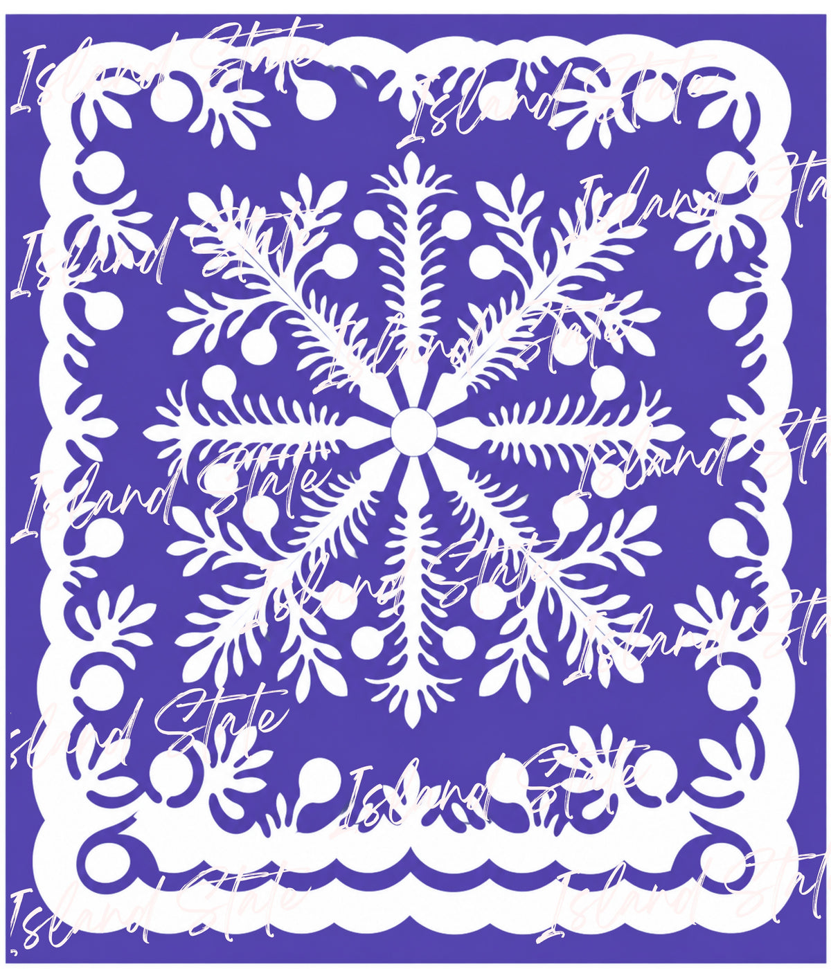 Snow Flake Hawaiian Monomono Quilts