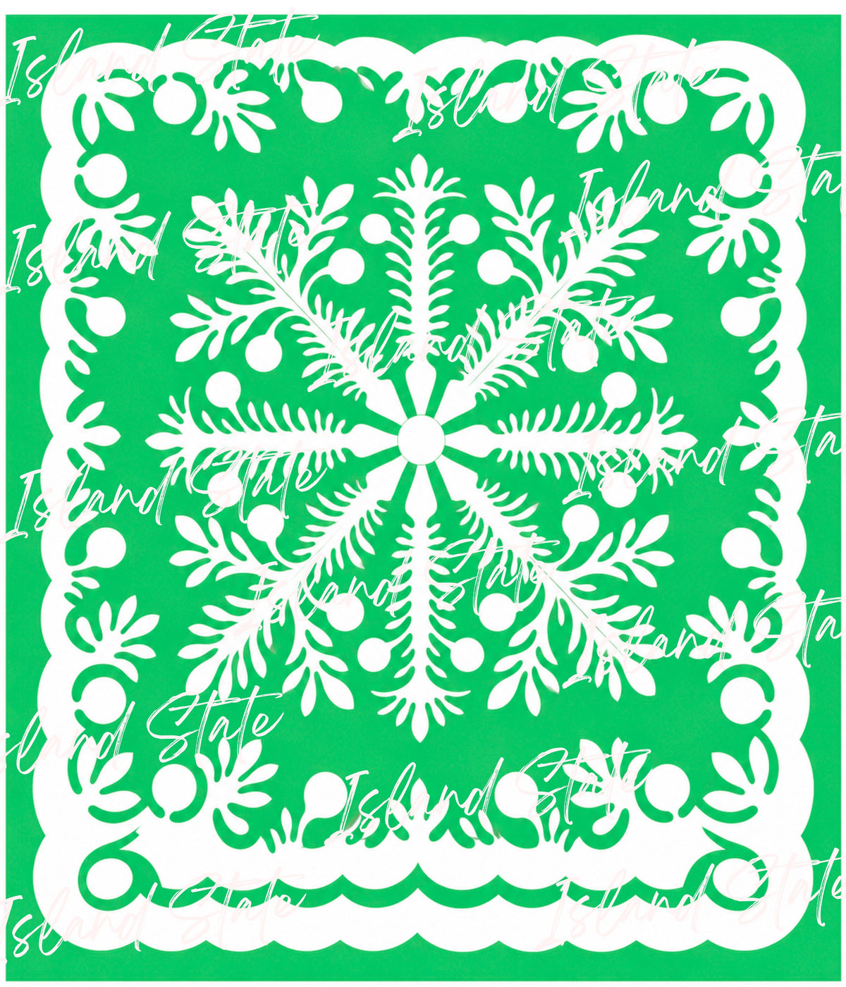 Snow Flake Hawaiian Monomono Quilts