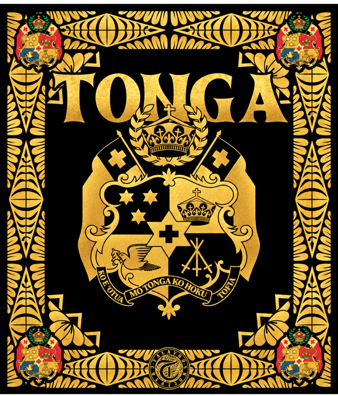 Tonga Sila Monomono | King Size | Black and Gold