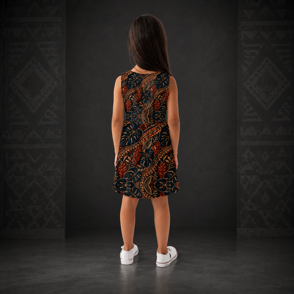 Island Bloom Girls’ A-Line Dress