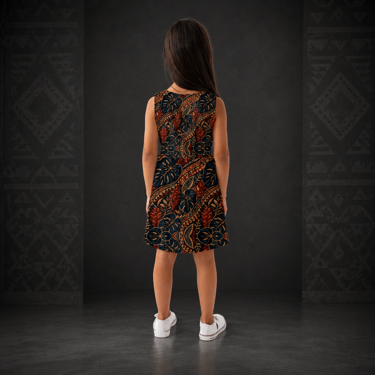 Island Bloom Girls’ A-Line Dress