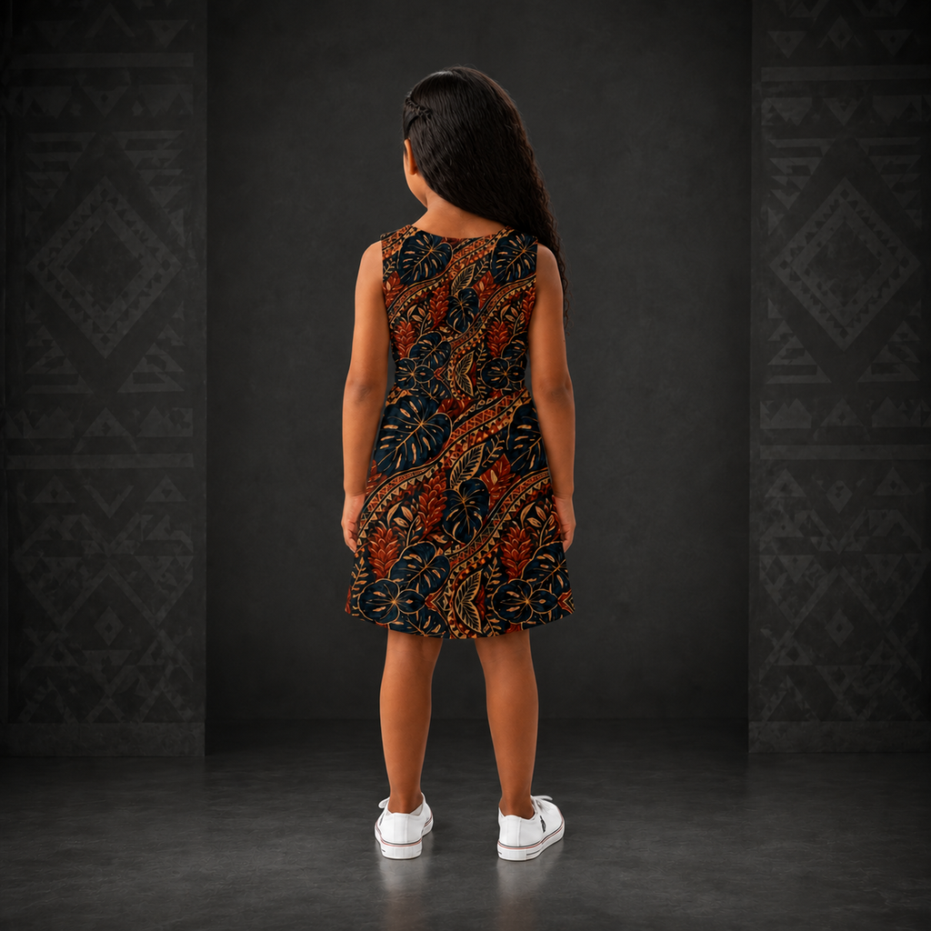 Island Bloom Girls’ A-Line Dress