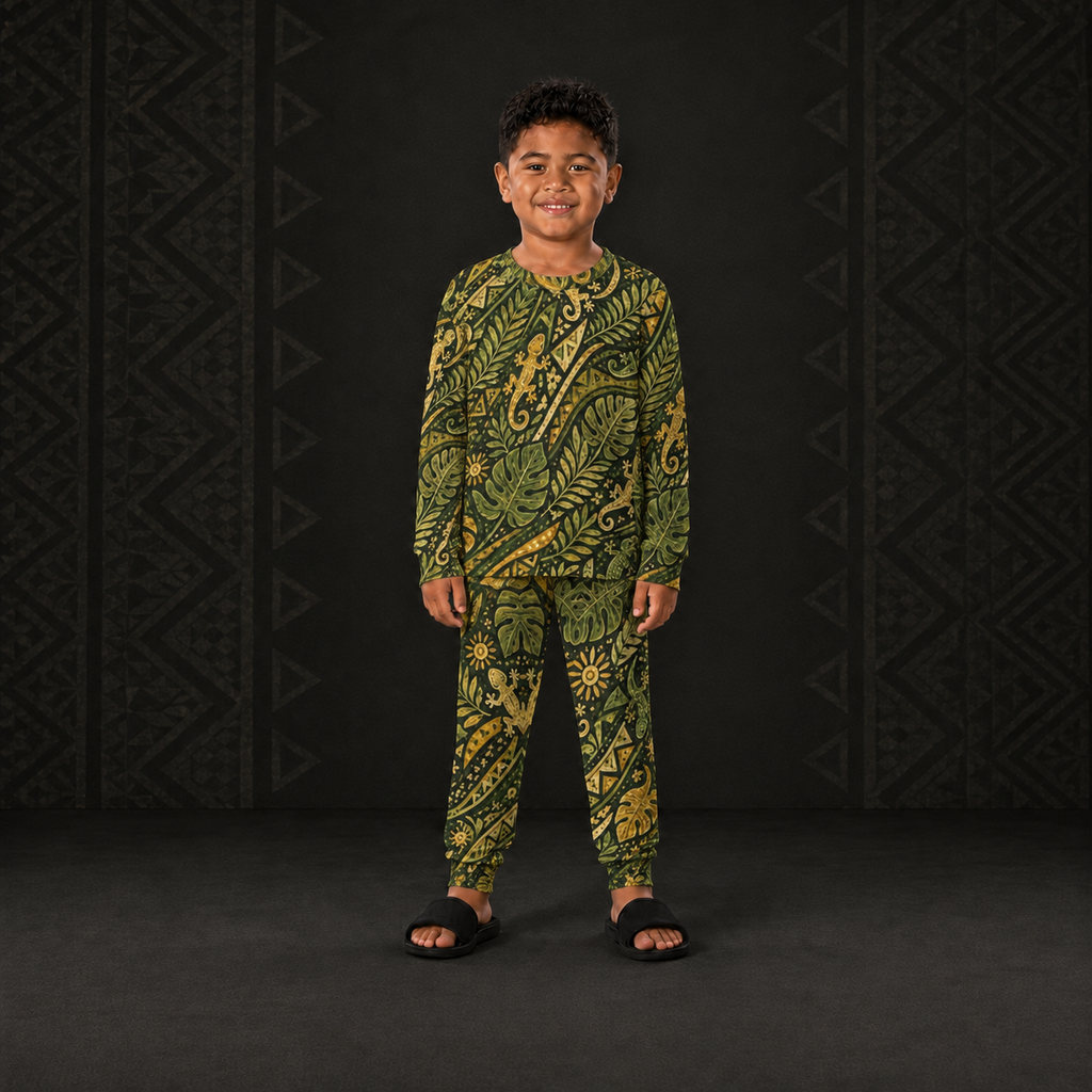 Boy's Polynesian Rainforest Gecko Crew Set
